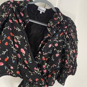 Ganni Wrap Top